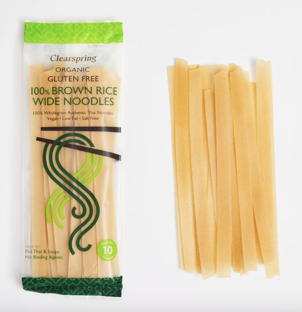 100 % Brown Rice Wide Noodles (Gluten Free) - Clearspring