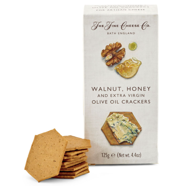 Walnut, Honey and Extra Virgin Olive Oil Crackers - The Fine Cheese Co.