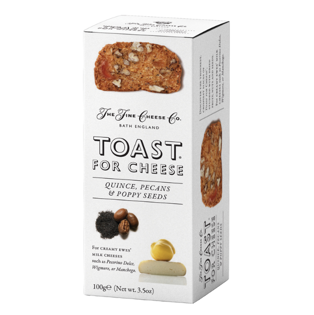 Toast For Cheese (Quinces, Pecans & Poppy Seeds) - The Fine Cheese Co.