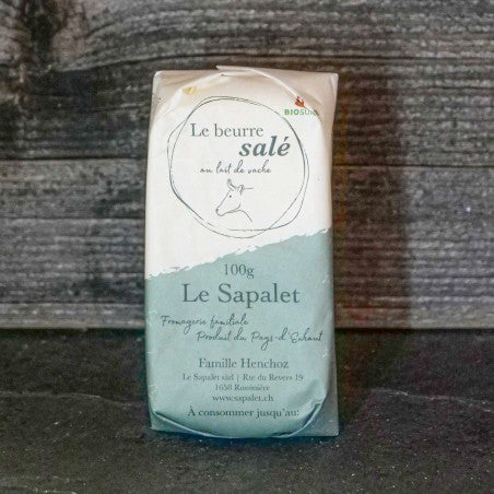 Beurre de Vache bio (100g) - Le Sapalet