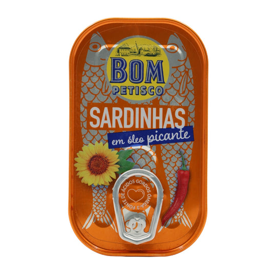 Sardines in Spicy Oil - BOM petisco