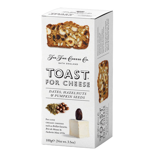 Toast For Cheese (Dates, Hazelnuts & Pumpkin Seeds) - The Fine Cheese Co.