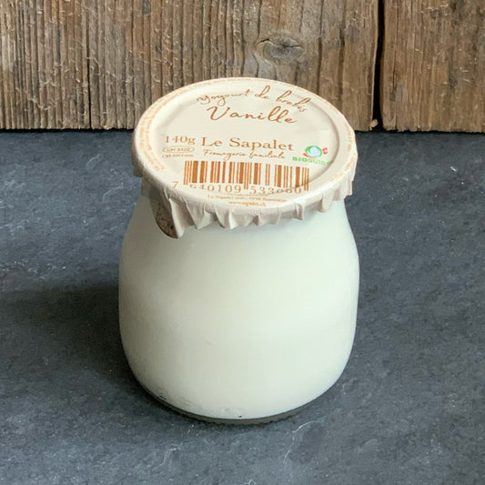 Yogourt Vanille bio - Le Sapalet